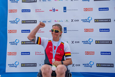 Laurence VandeVyver pakt zilver op WK roeien 2