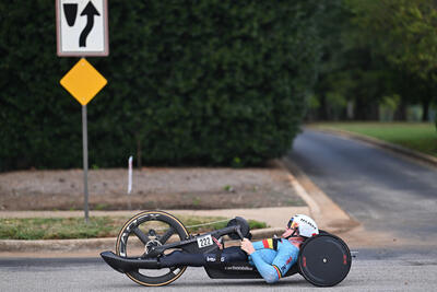 Picture by Mathew Wells/SWpix.com - 04/09/2026 - Cycling - 2026 UCI Para-cycling Road World Championships - Huntsville, Alabama, United States of America - Men H3 Individual Time Trial (ITT) - Marvin Odent (Belgium)