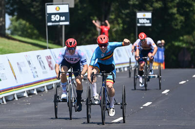 Picture by Mathew Wells/SWpix.com - 06/09/2026 - Cycling - 2026 UCI Para-cycling Road World Championships - Huntsville, Alabama, United States of America - Men T2 Road Race - Tim Celen (Belgium)