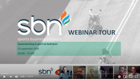 Banner van de SBN webinar tour