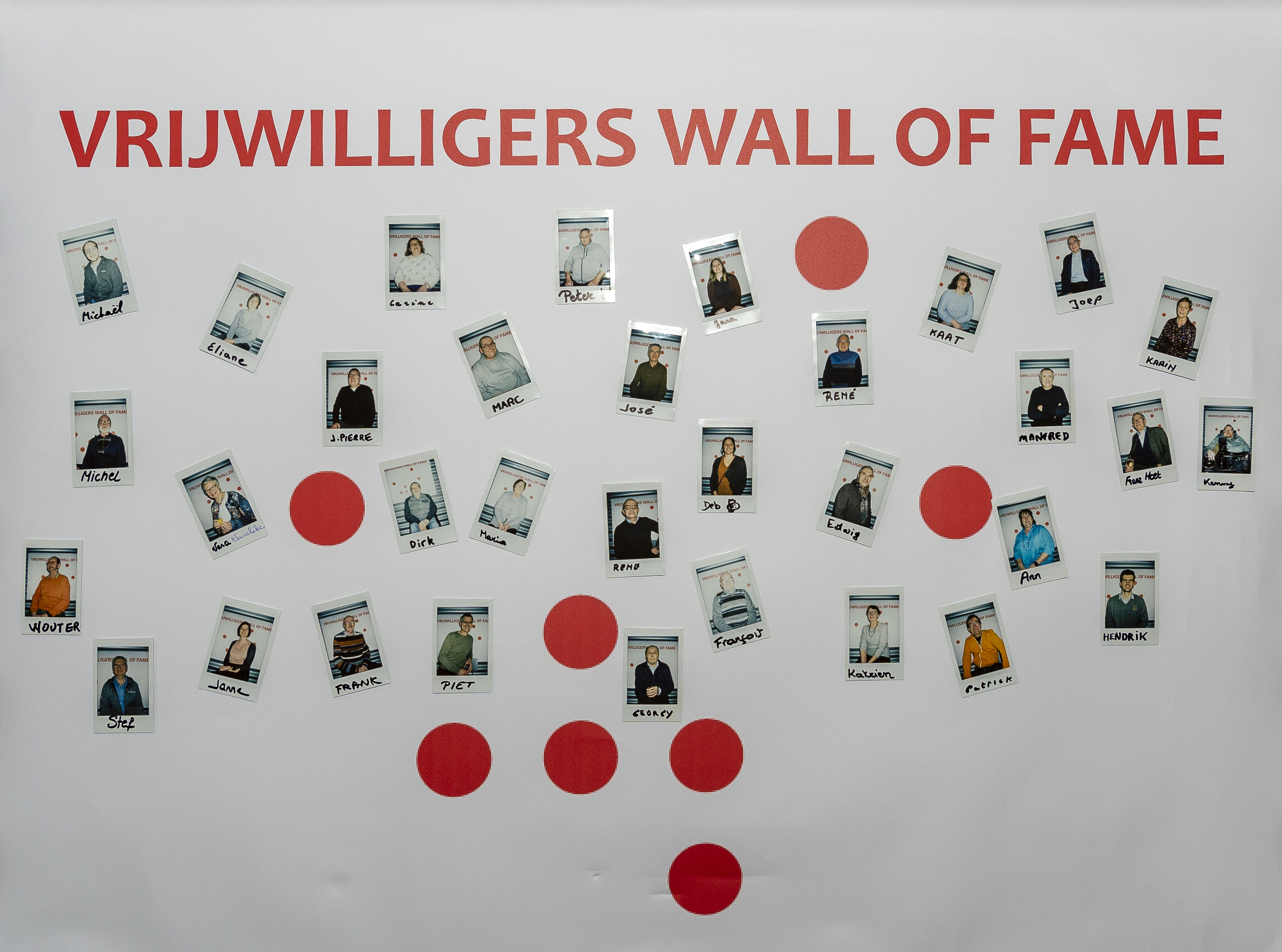 Vrijwilligers 'Wall of Fame"