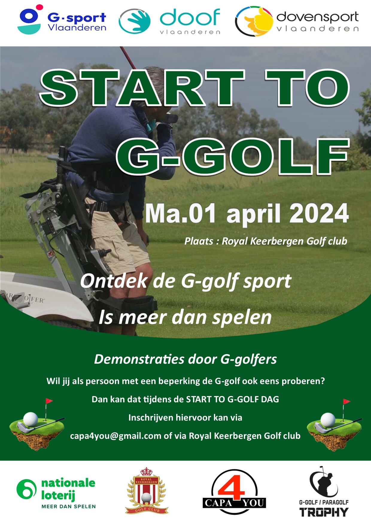 affiche start to G-golf
